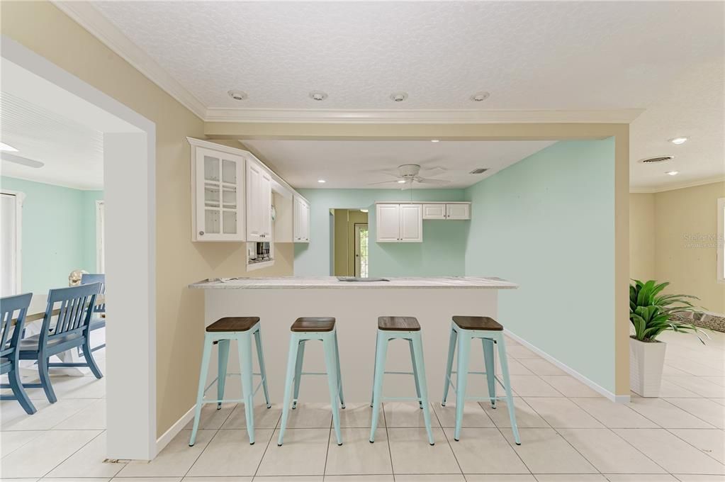 Kitchen with walls Virtually staged