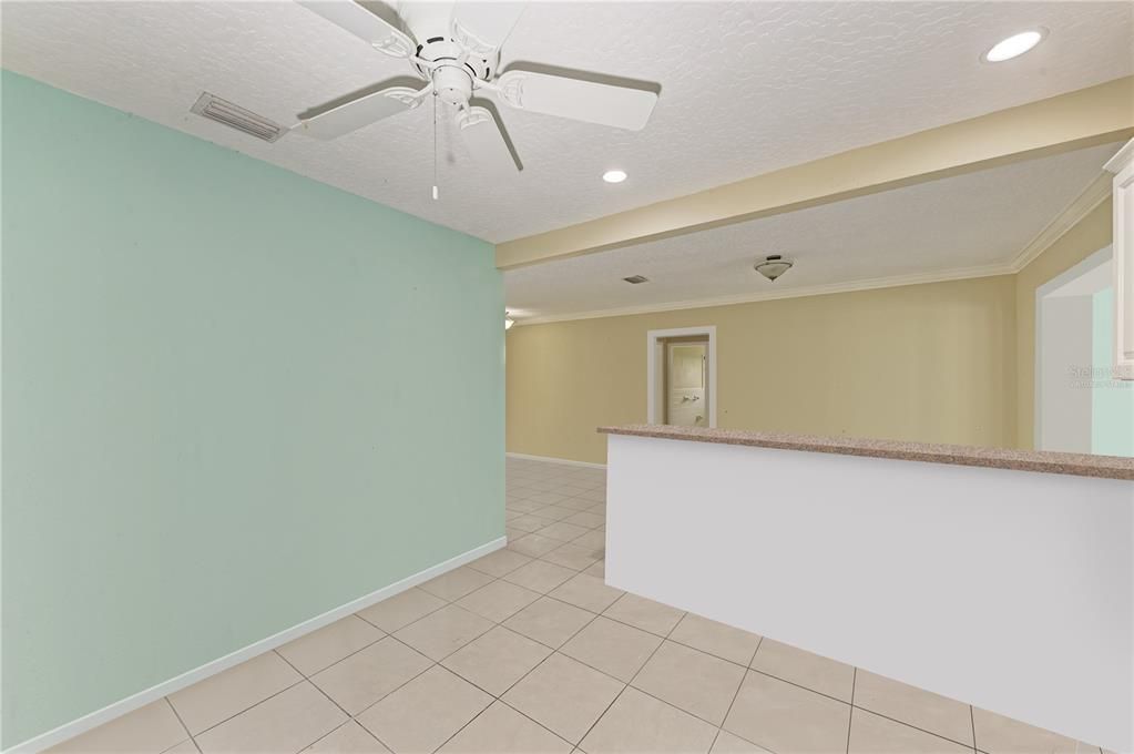 Kitchen with walls Virtually staged