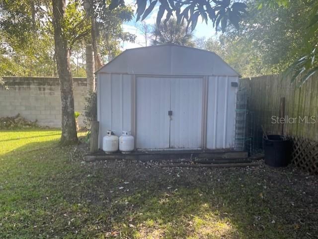 SHED IN BACK YARD