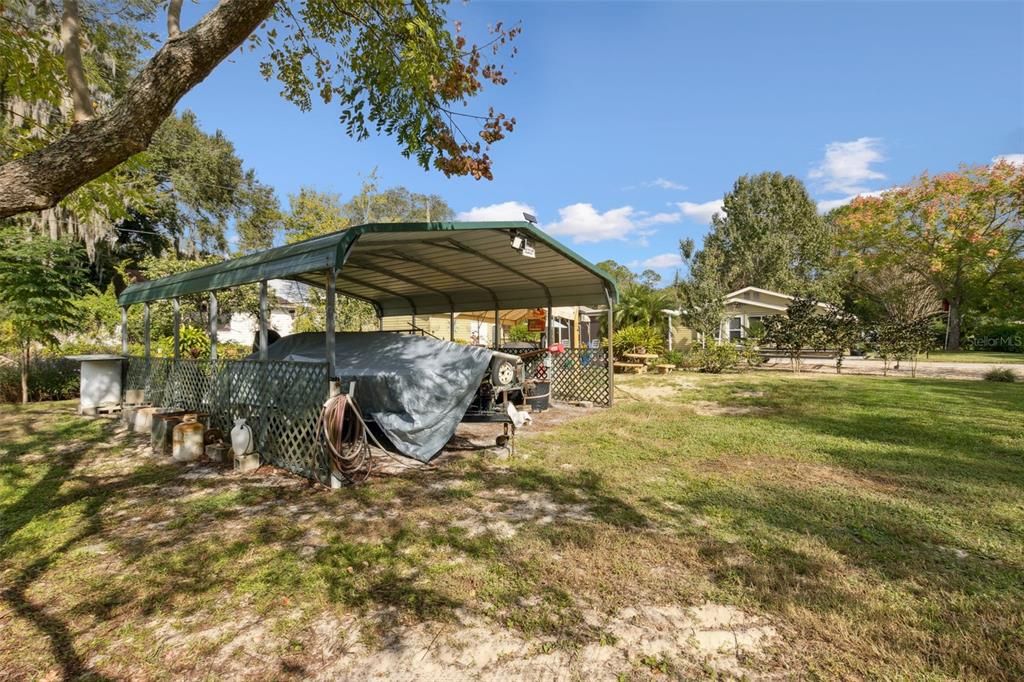 RV Carport with 50 AMP outlet 26X20 carport