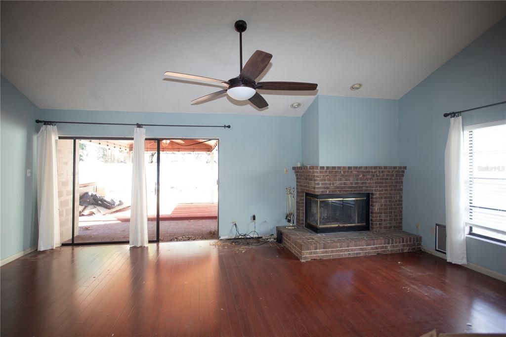 Living Room with Fireplace