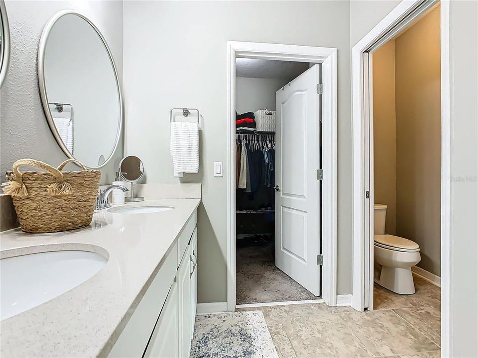 Master bath and closet