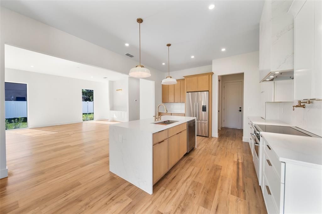 Wet Bar with wine fridge for all of your entertaining needs