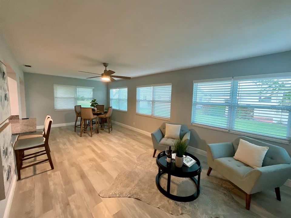 Family room from dining room