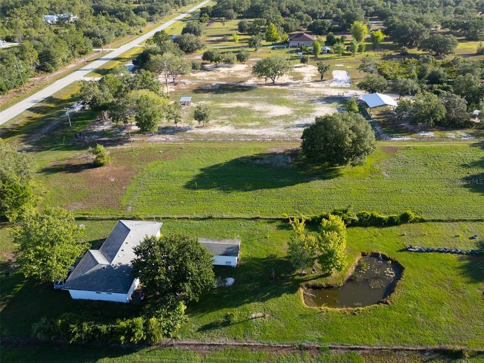 The property has it's own private pond!