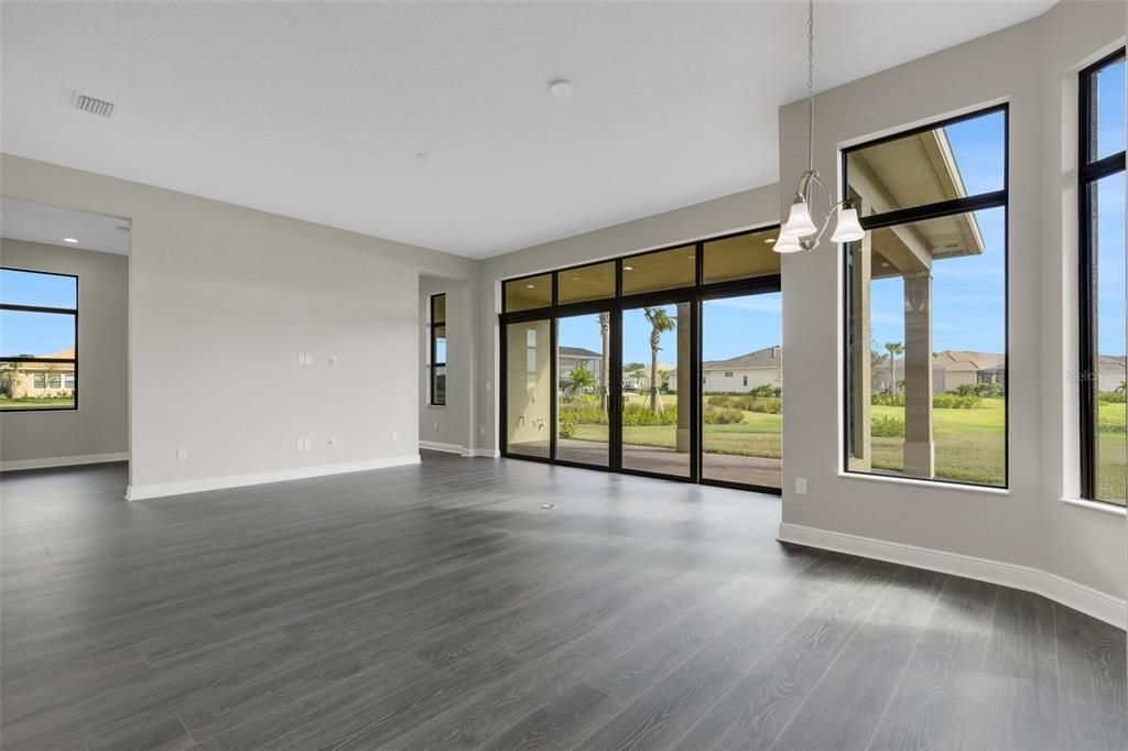 Family room and breakfast nook