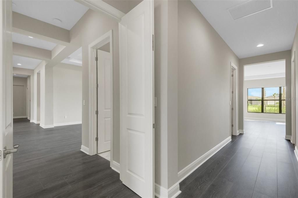 Double door entry into into the Master bedroom.