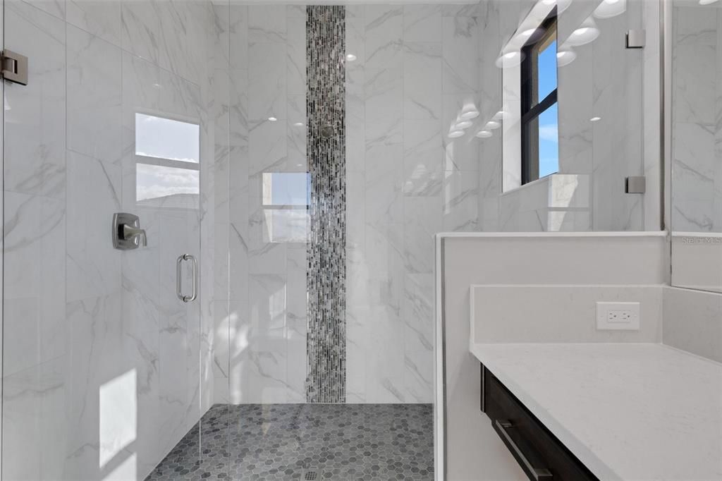 Primary suite shower.