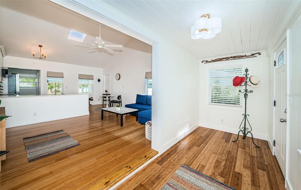 Fluid floorplan with Bamboo flooring.