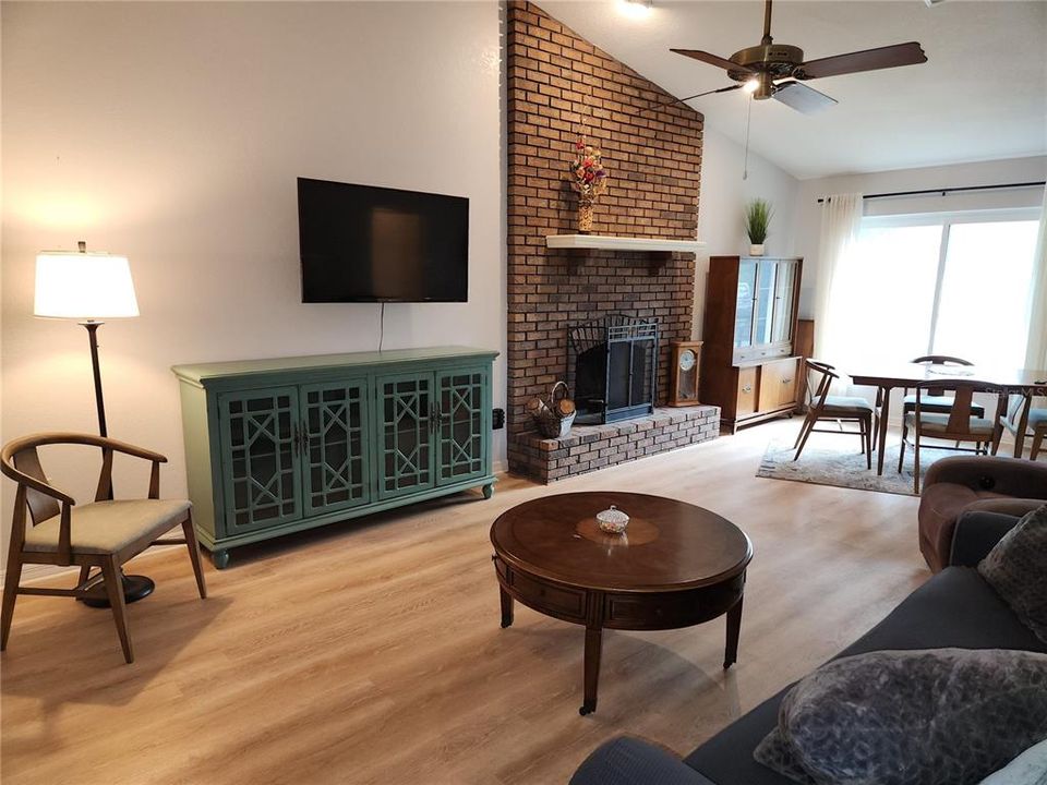 Living room with LPV floors