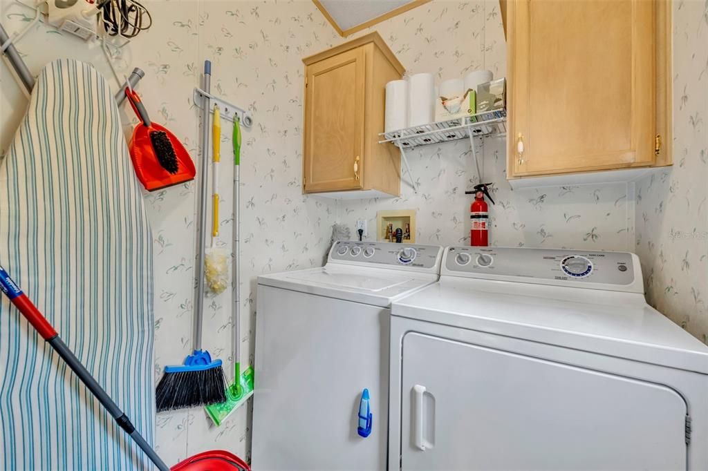 Indoor laundry room, located off of Eat in area by kitchen