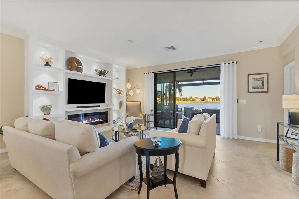 Living Room- With Electric Fireplace