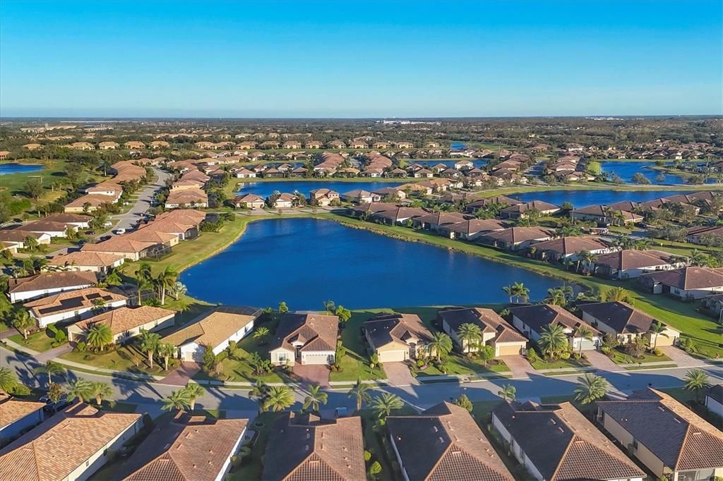 Aerial view of Lake