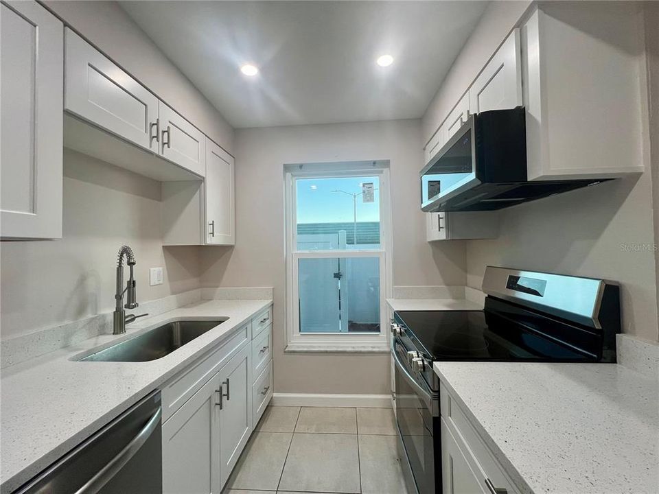 Kitchen overlooking Garden Patio