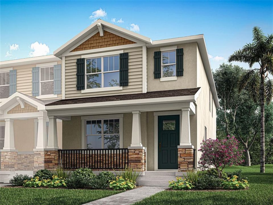 Architect's Rendering - Craftsman Elevation