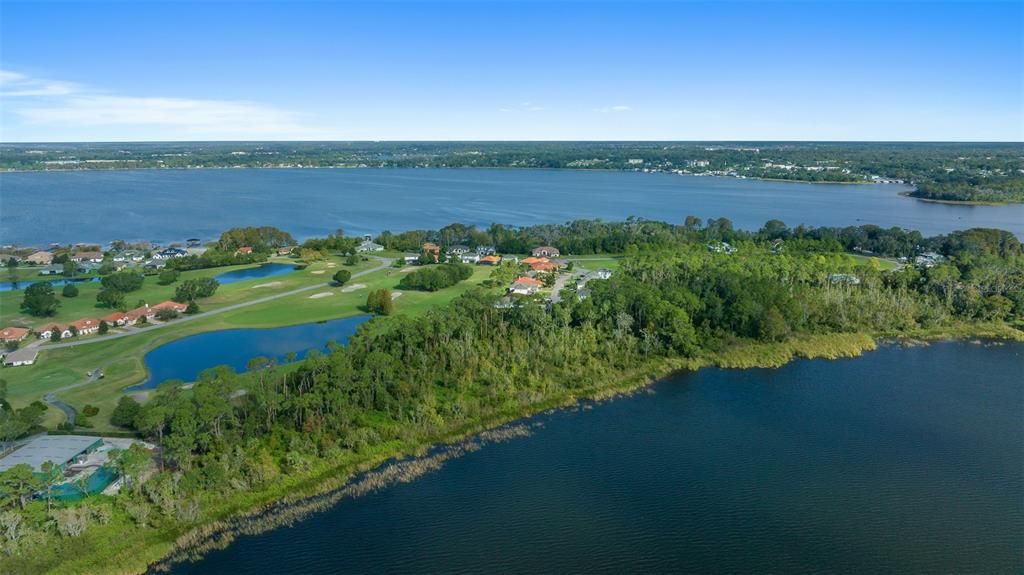 The Deer Island Community is surrounded by two lakes. Lake Beauclair to the south and Lake Dora to the north.