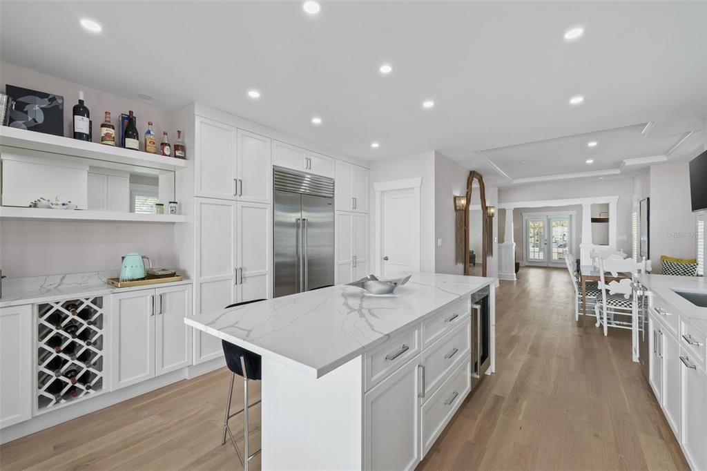 Completely redone kitchen with lots of storage.