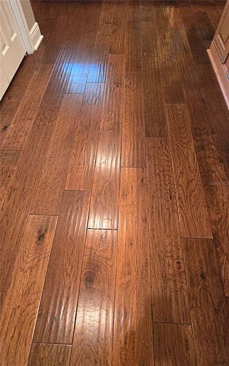 RICH TEXTURED WOOD FLOORING THROUGH OUT HOME