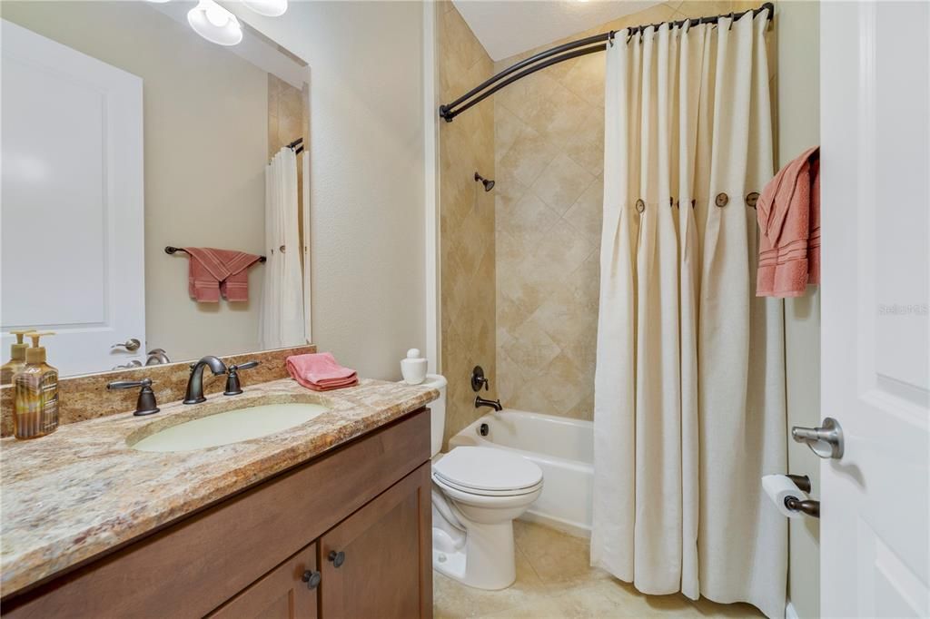 Guest bathroom just outside the guest bedroom