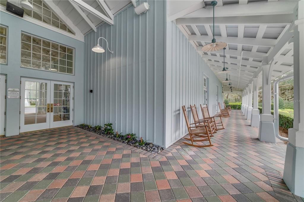 Front porch of clubhouse