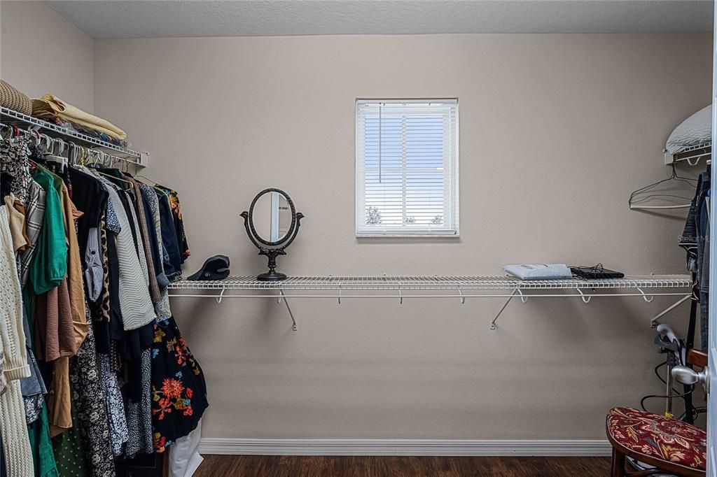 Primary walk-in closet