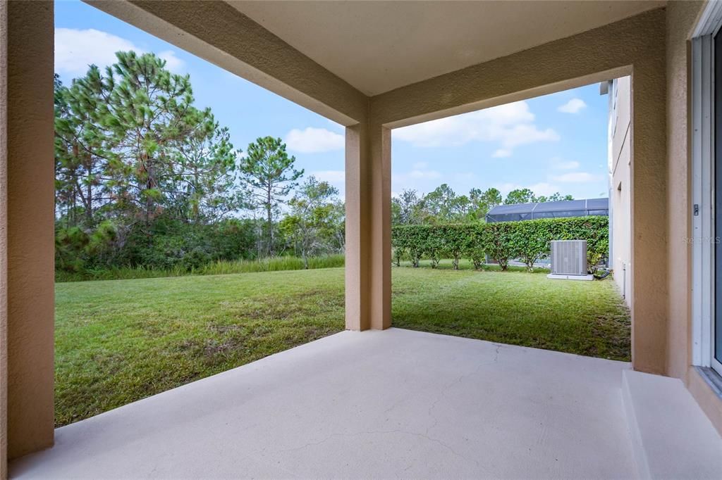 Covered rear patio