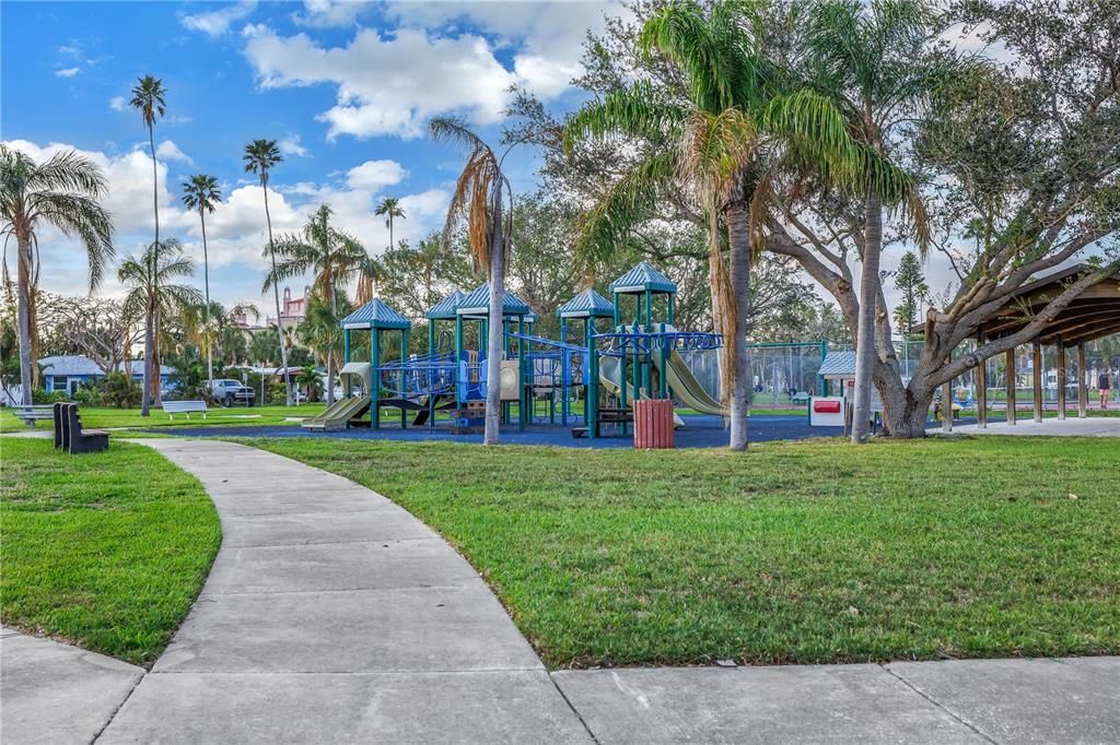 Park playground area