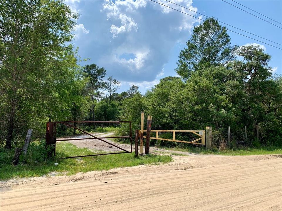 Gate to Access Lake Norris