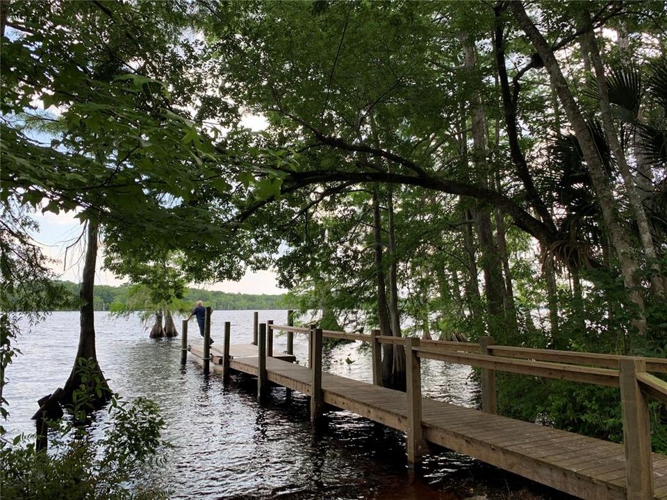 Enjoy fishing from the dock at Lake Norris