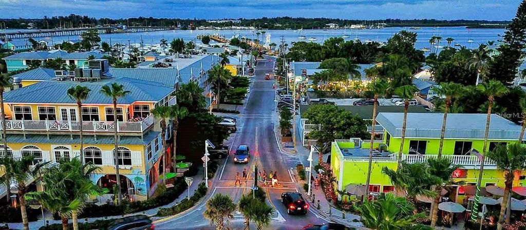 Historic Bridge Street filled with shopping and restaurants