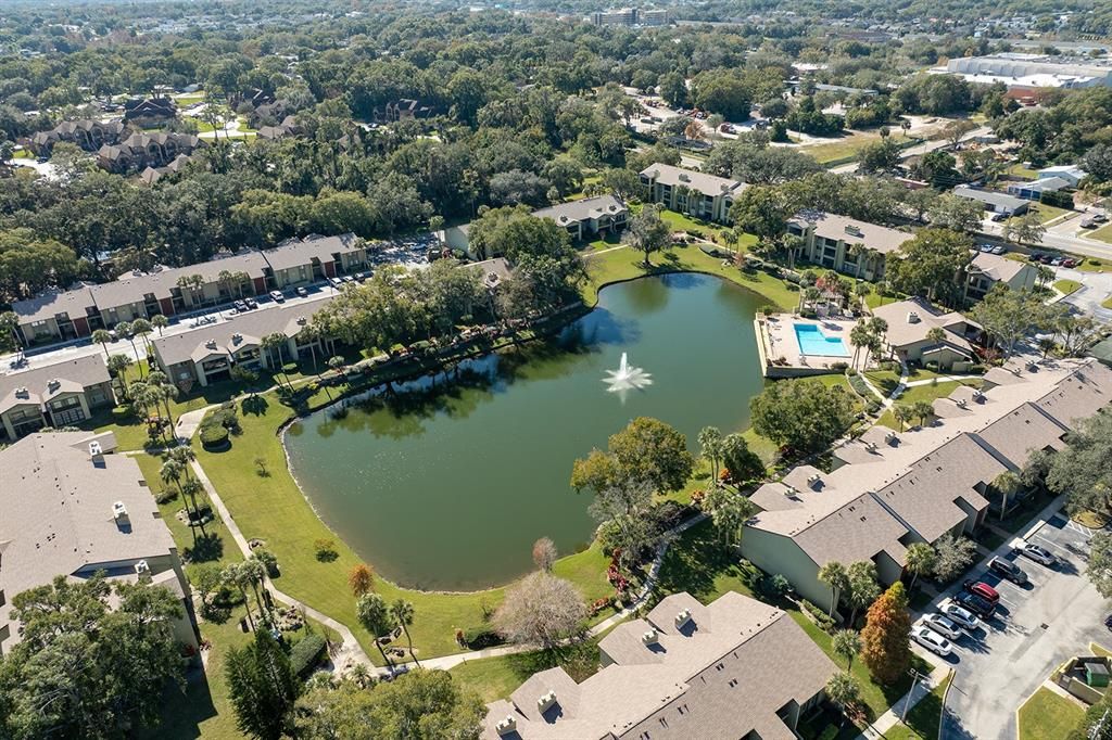 aerial of the community