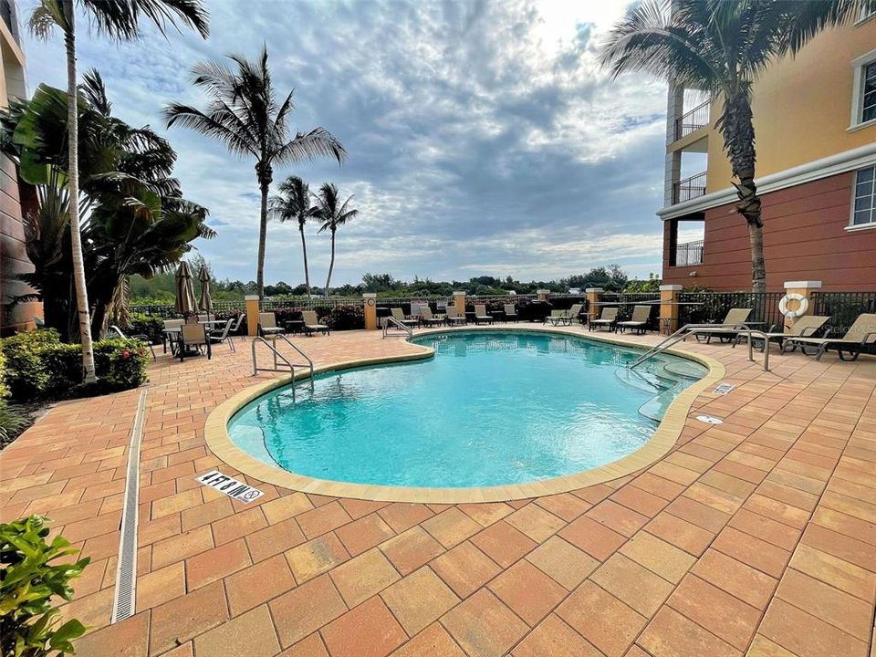 views of the Intracoastal waterway from the pool deck