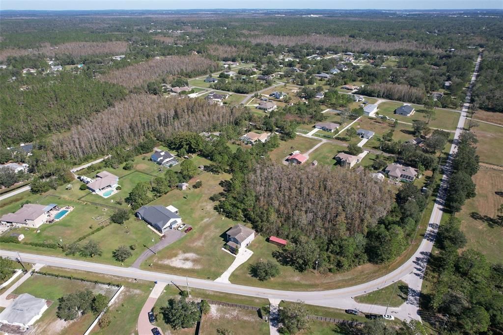 Aerial view of property & Quail Hollow area