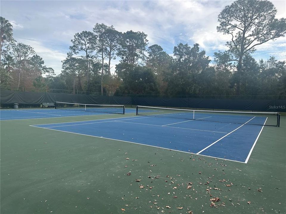 Community tennis courts