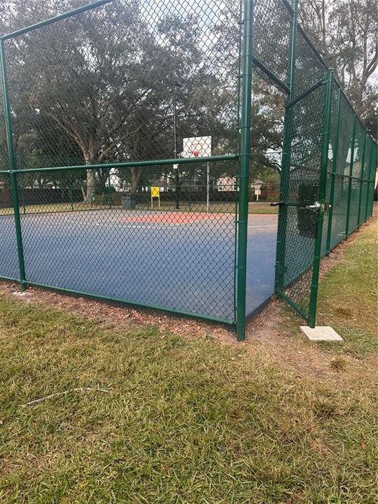 Community basketball courts