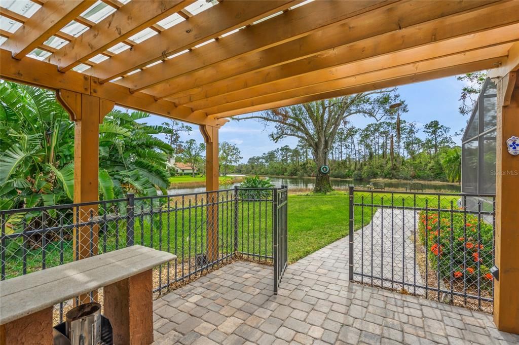 Paver Patio with Pergola