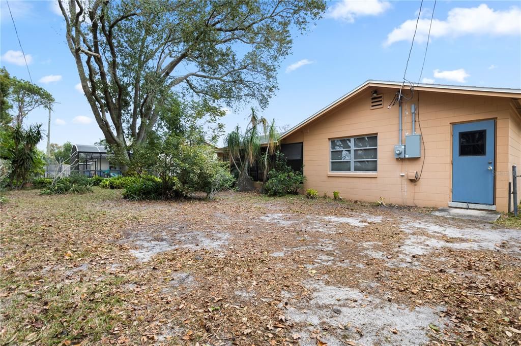 Backyard with access to the trail