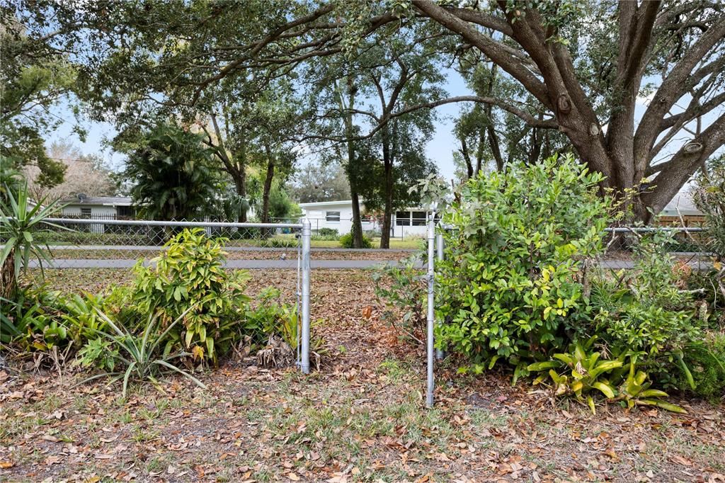 Backyard with access to the trail