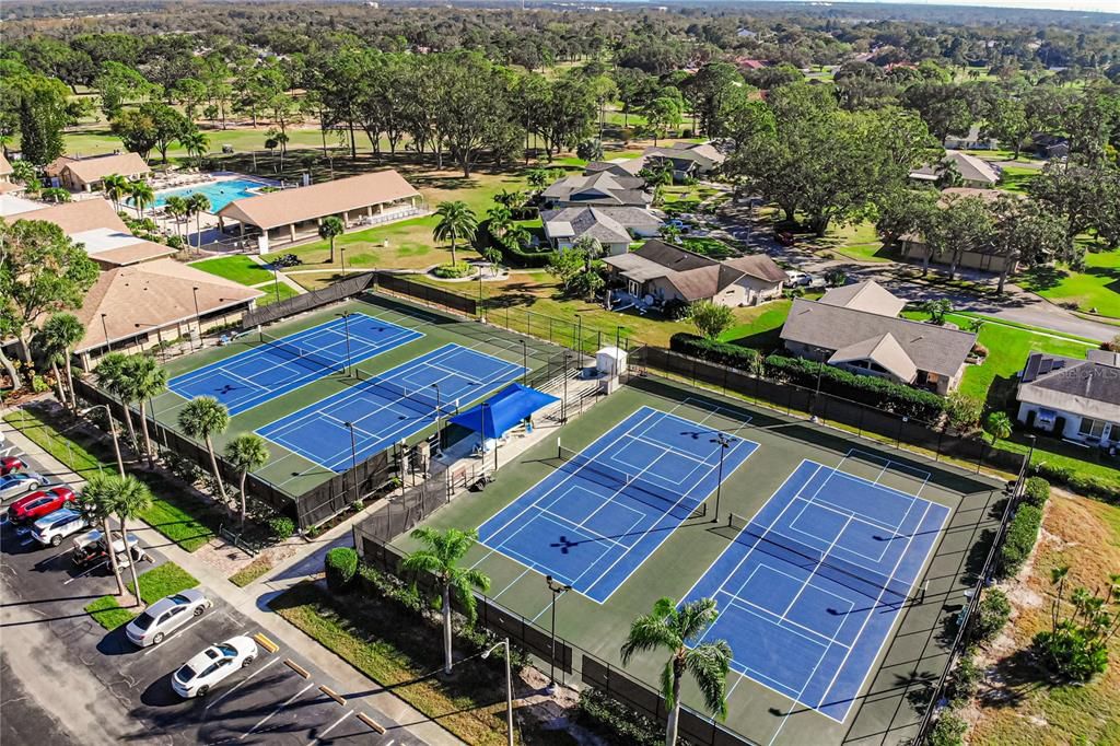 Tennis anyone? Pickle Ball groups, too!