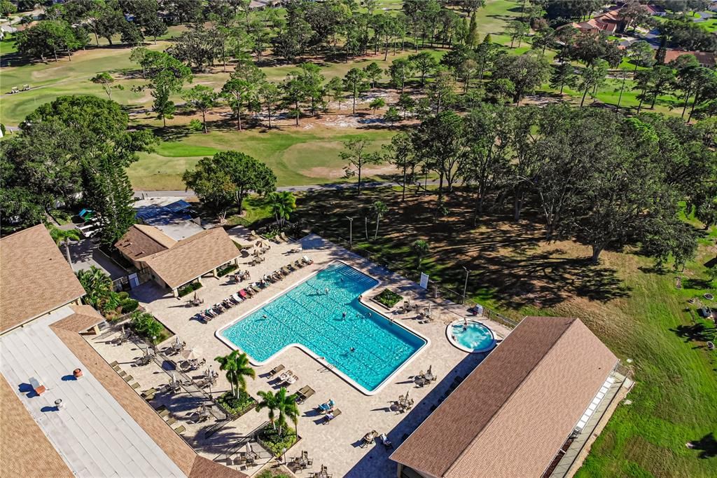 Large pool and spa at the Clubhouse.