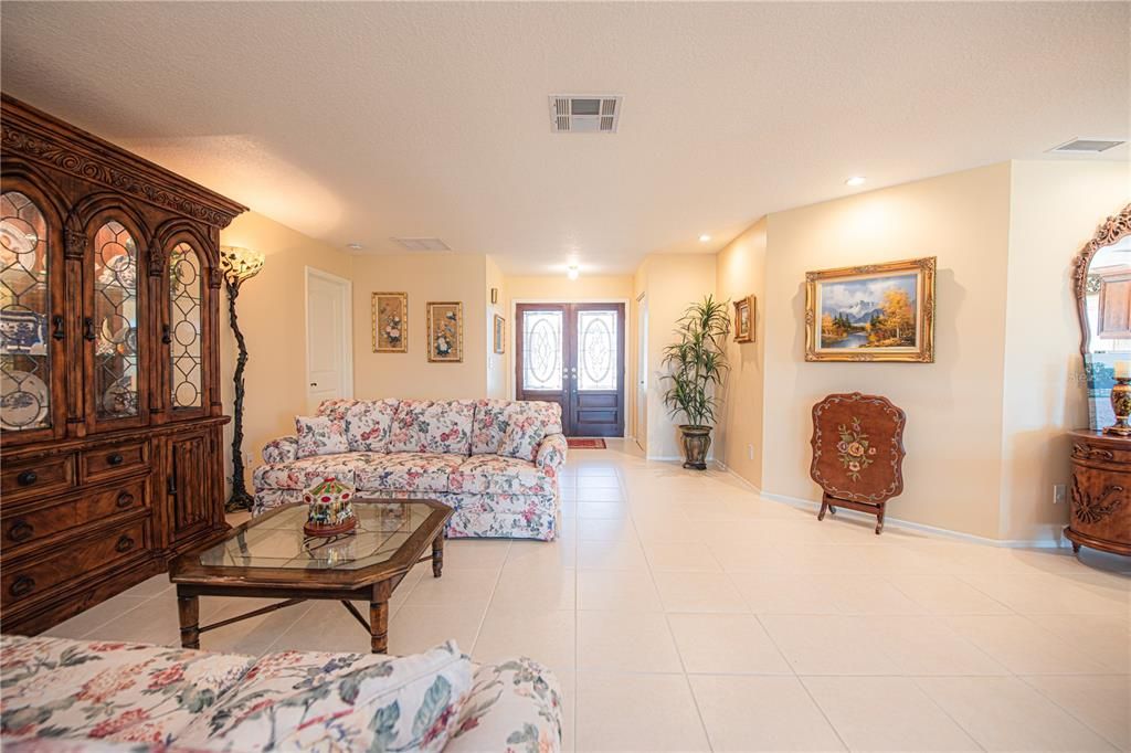 DOUBLE DOOR ENTRY TO LIVING AREA