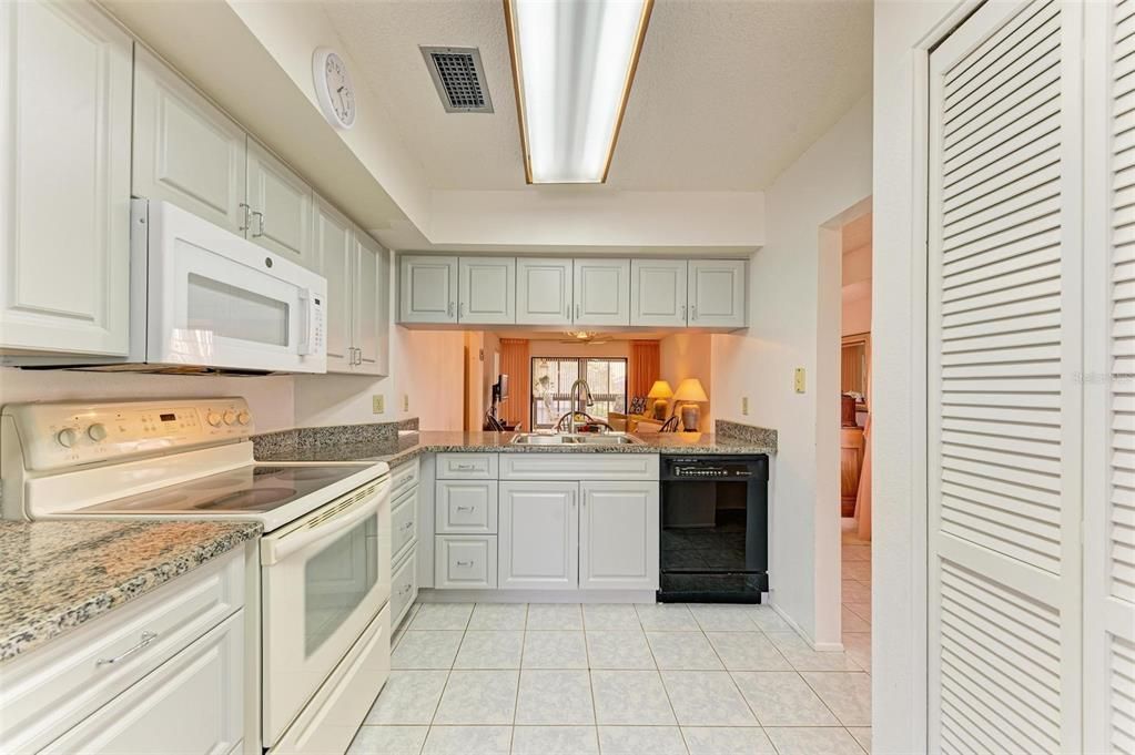 Kitchen overlooking the dining/living room