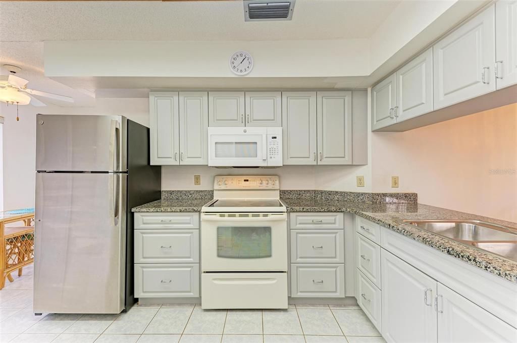 Kitchen overlooking the dining/living room