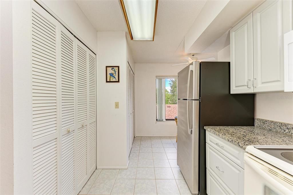 Large closet pantry to the left