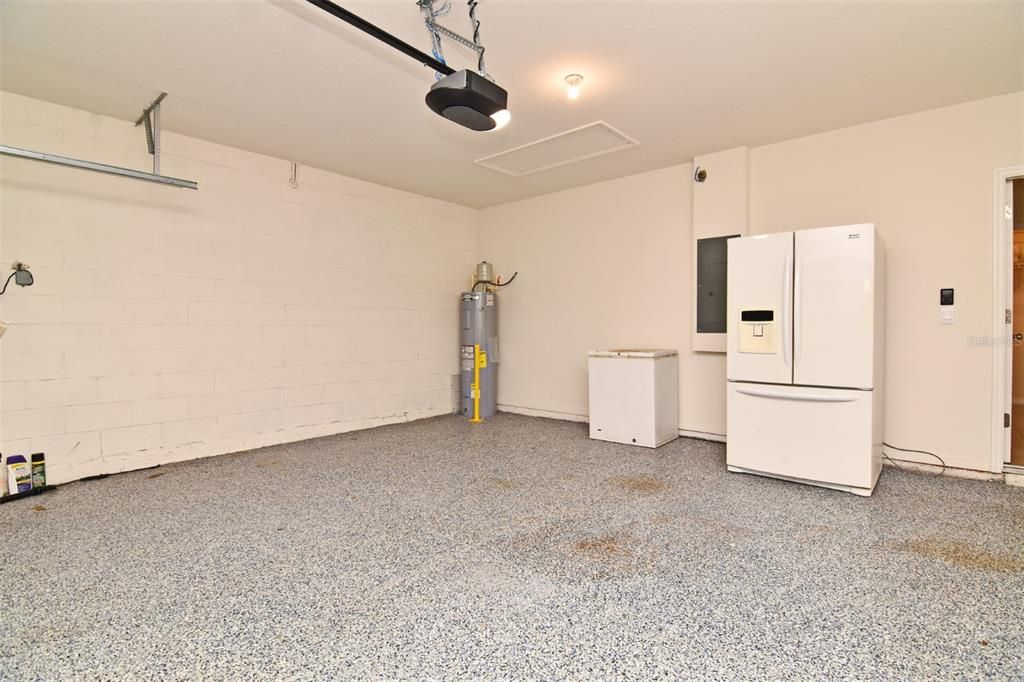 Epoxy flooring, extra refrigerator and freezer