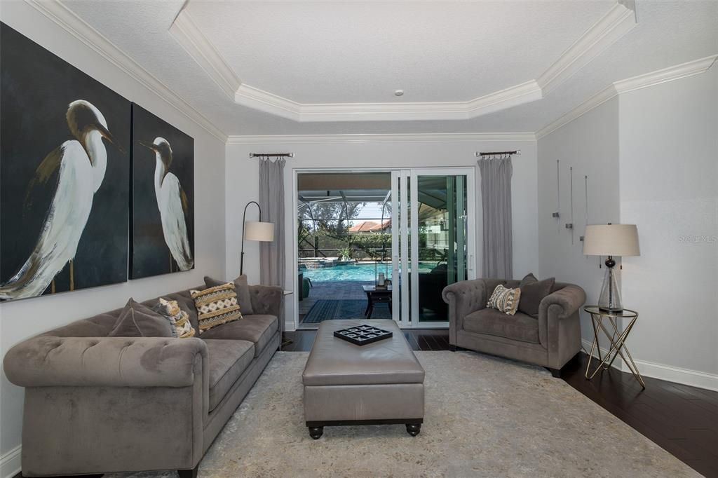 Formal Living Room OPENS to Gorgeous POOL Area!