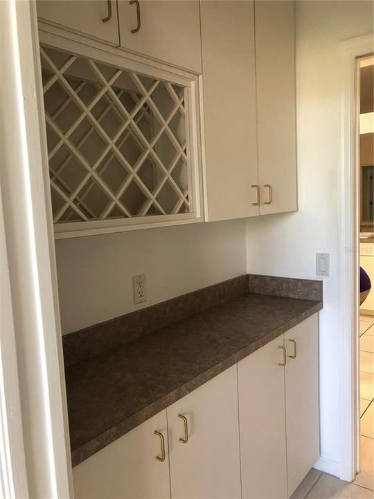 pantry/bar area off kitchen