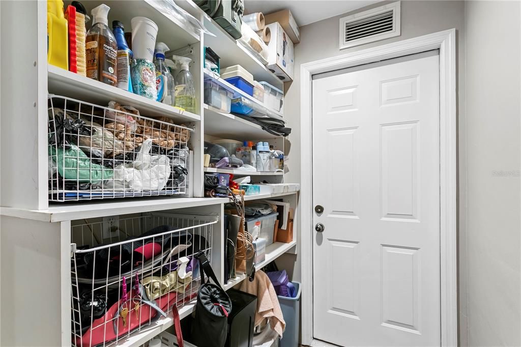 Located by the garage is a climate controlled mud room, great for additional storage and drop zones.  In addition, but not shown, is an under stair closet for enhanced storage.