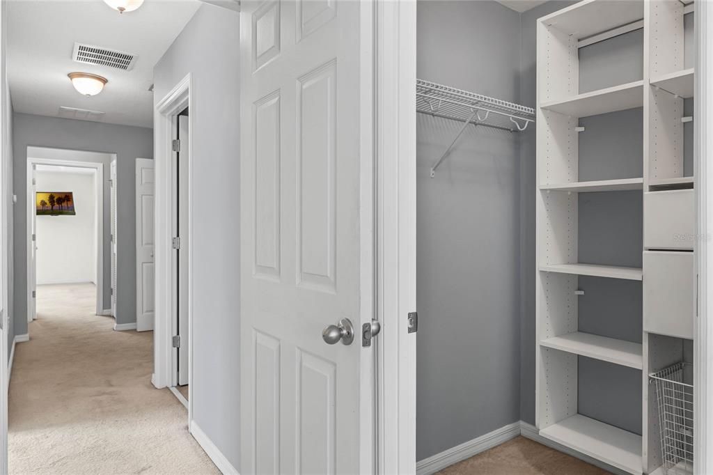 Bedroom 3 walkin closet with builts