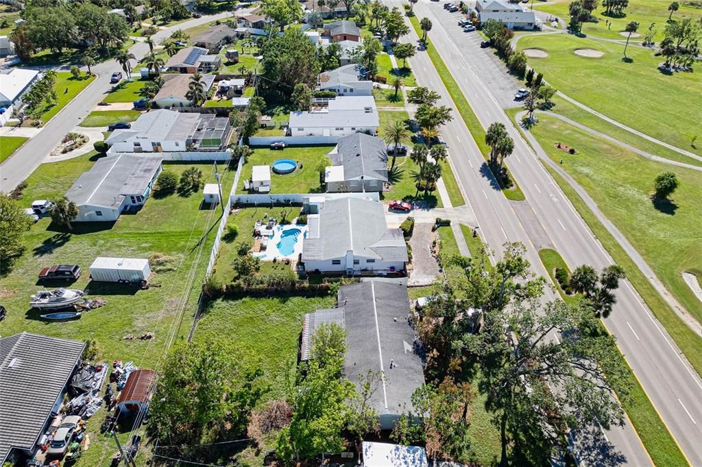 Aerial View of Property with POOL & GOLF COURSE VIEW